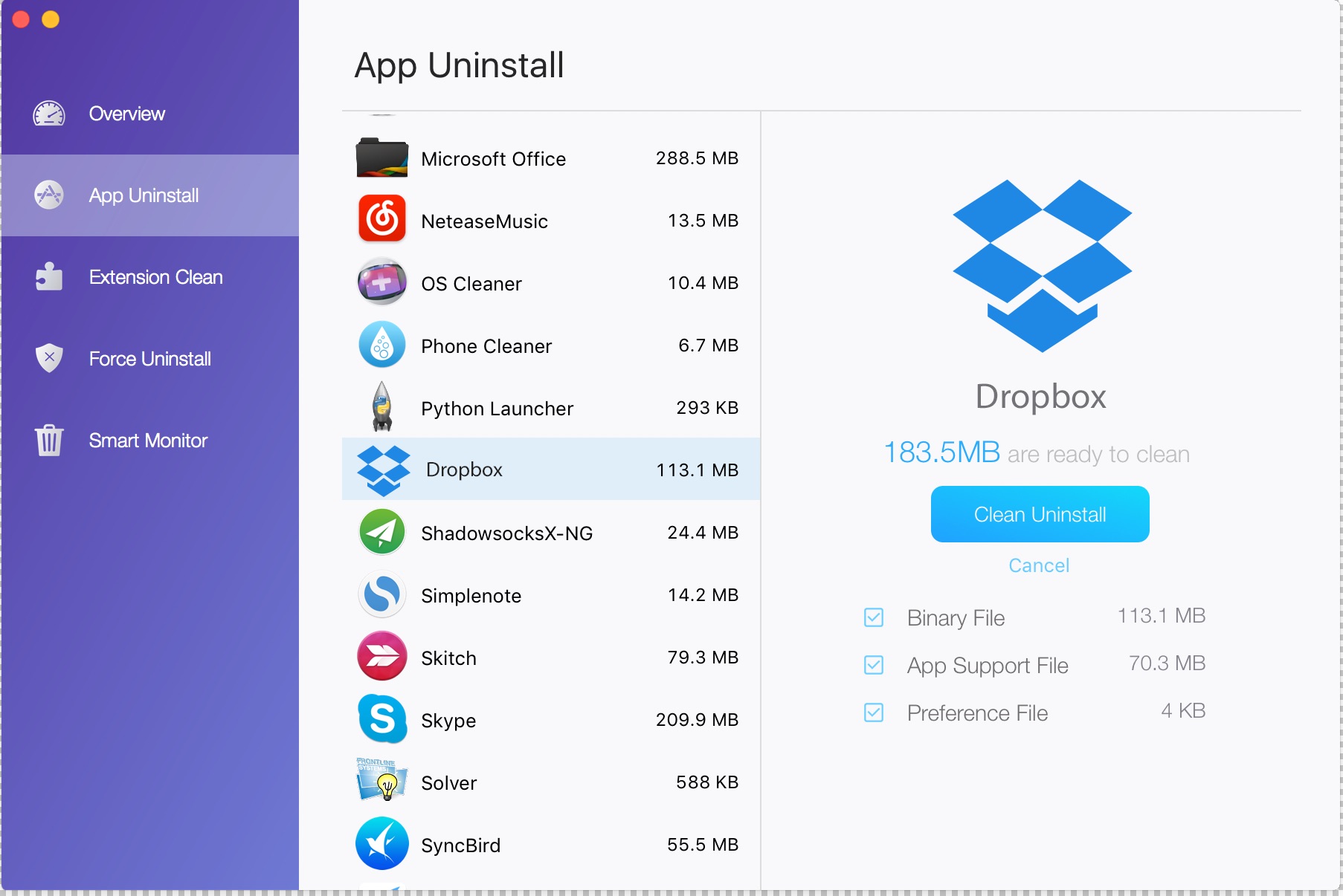 download files from dropbox